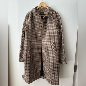 Knickerbocker Men’s Plaid Trench